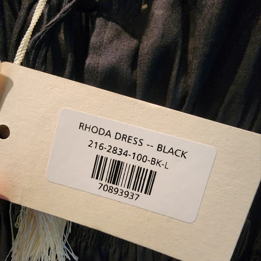 DOEN RHODA dress black Large - Picture 4 of 5